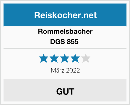 Rommelsbacher DGS 855  Test