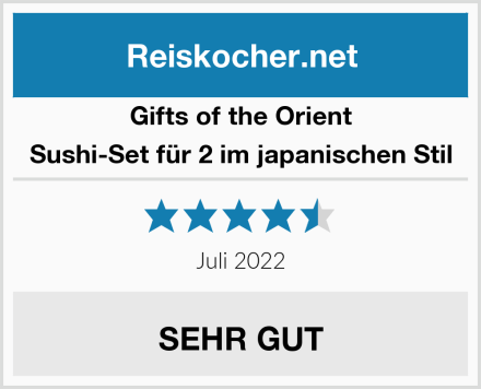 Gifts Of The Orient Sushi-Set für 2 im japanischen Stil Test
