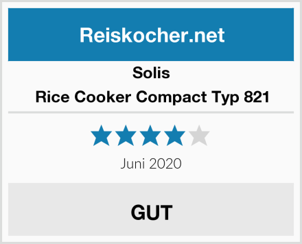 Solis Rice Cooker Compact Typ 821 Test