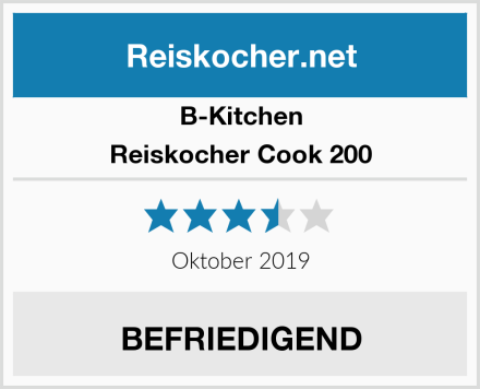 B-Kitchen Reiskocher Cook 200 Test