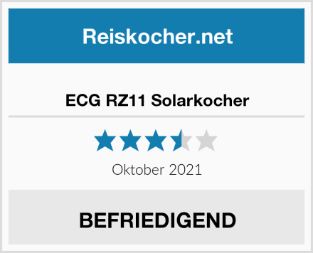  ECG RZ11 Solarkocher Test